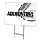 Signmission Accounting Yard Sign & Stake outdoor plastic coroplast window, C-1824 Accounting C-1824 Accounting - alternate 1